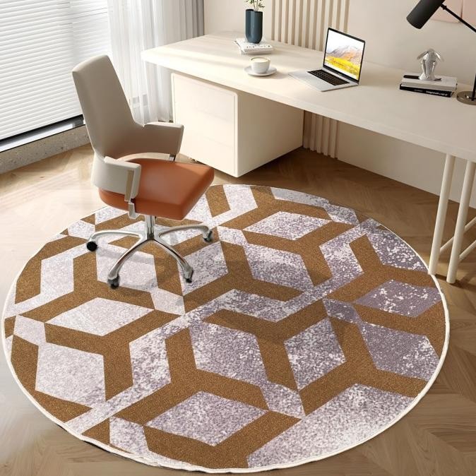 Karpet Bulat Minimalis Anti Slip Diameter 150cm | Karpet Lingkaran