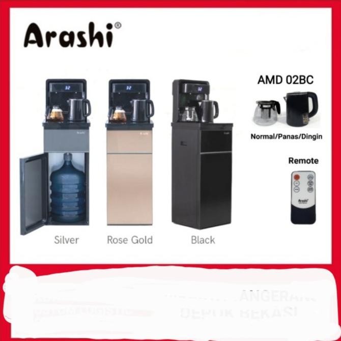 Arashi Dispenser Air Amd 02Bc - Galon Bawah - Dingin Es Dan Panas