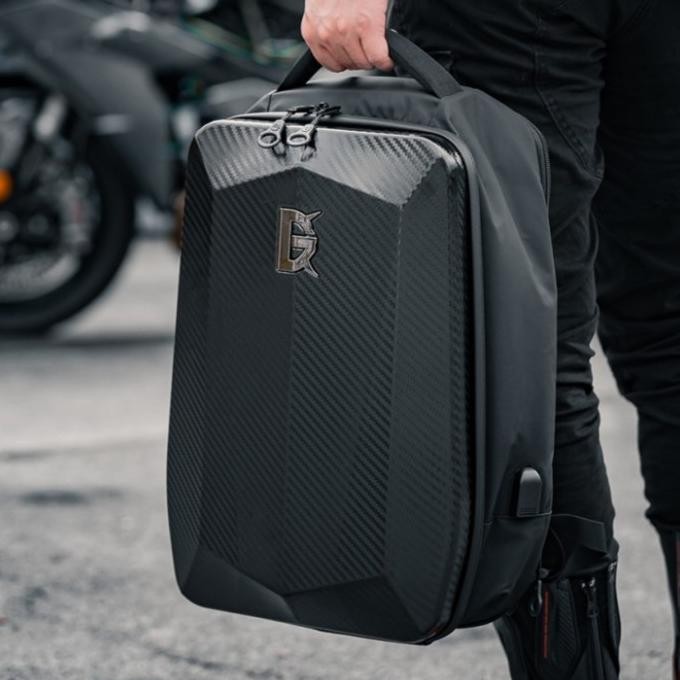 GHOST RACING GR-BB05 - Tas Ransel Hard Shell Pria Muat Helm .