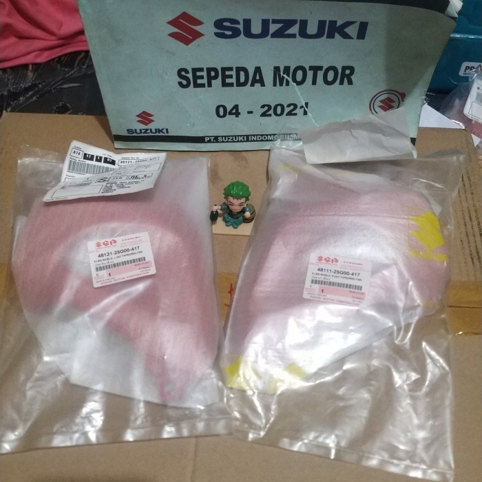 Legshield sayap Satria Fu cbu merah ori