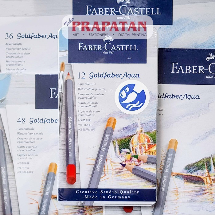 

Pensil Warna Faber Castell Goldfaber AQUA Tin Case | Color Pencil | Creative Studio