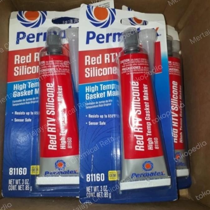 

Promo Permatex High Temp Red Rtv Silicone Gasket Marker COD