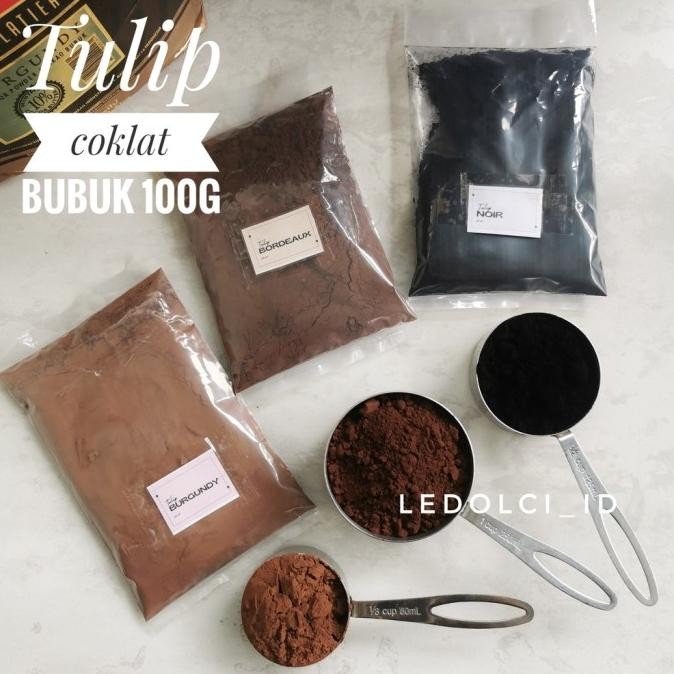 

BARU TULIP COKLAT BUBUK COCOA POWDER BORDAUX BURGUNDY NOIR 100 GRAM