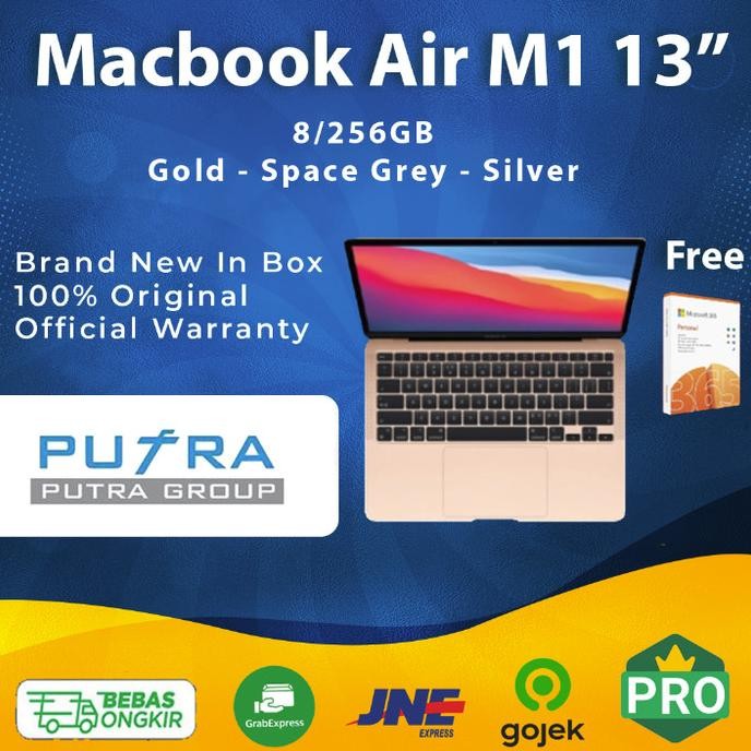 Macbook Air 2021 13" M1 Chip 256Gb 512Gb Grey Gold Silver 256 512 Gb