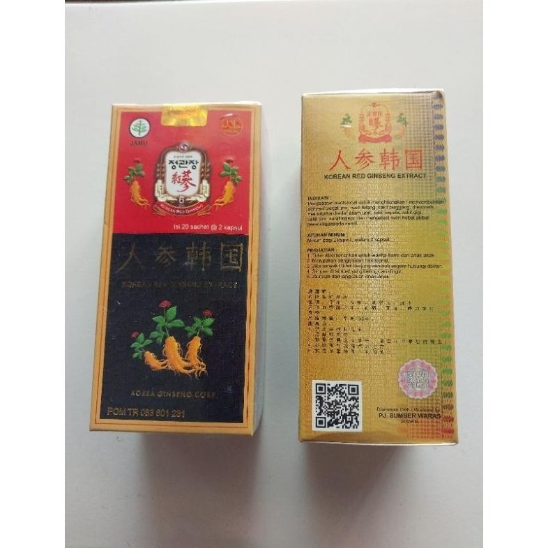 

Sale Ginseng Korea Kapsul Herbal Pegel Linu Asli, Tidak Asli Uang Kembali
