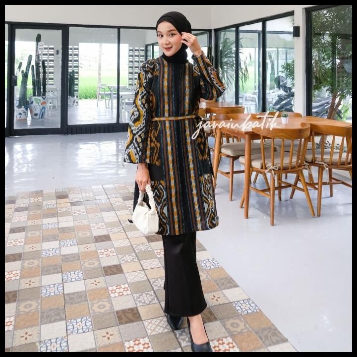 Tunik Tenun Ikat Troso Etnik  Tunik Etnik Tenun Sandrea1 Best Seller