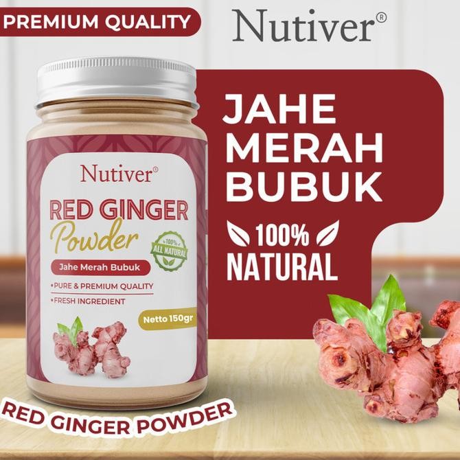 

BARU NUTIVER RED GINGER POWDER / JAHE MERAH BUBUK MURNI 100% / BUMBU REMPAH