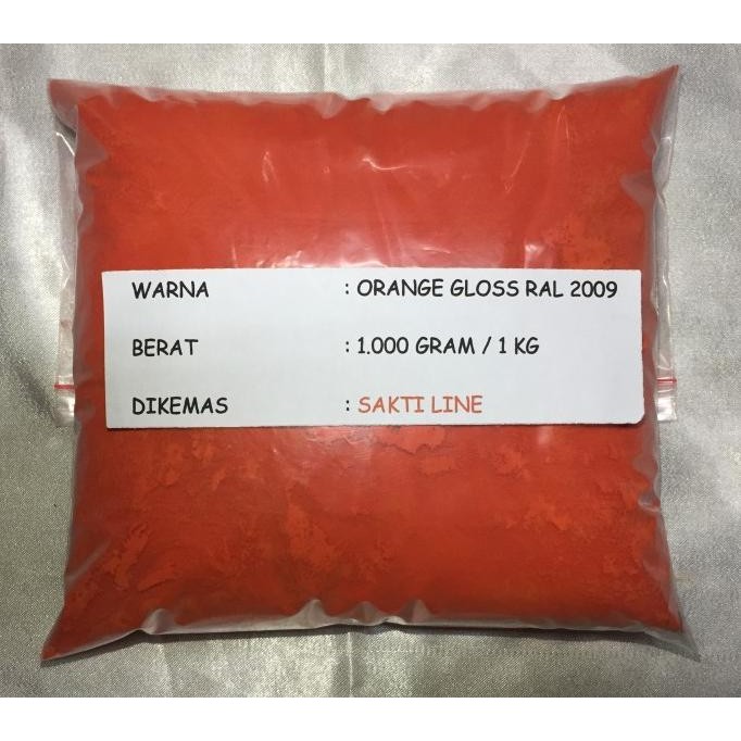 

BARU BUBUK POWDER COATING ORANGE GLOSS RAL 2009 - 1 KG