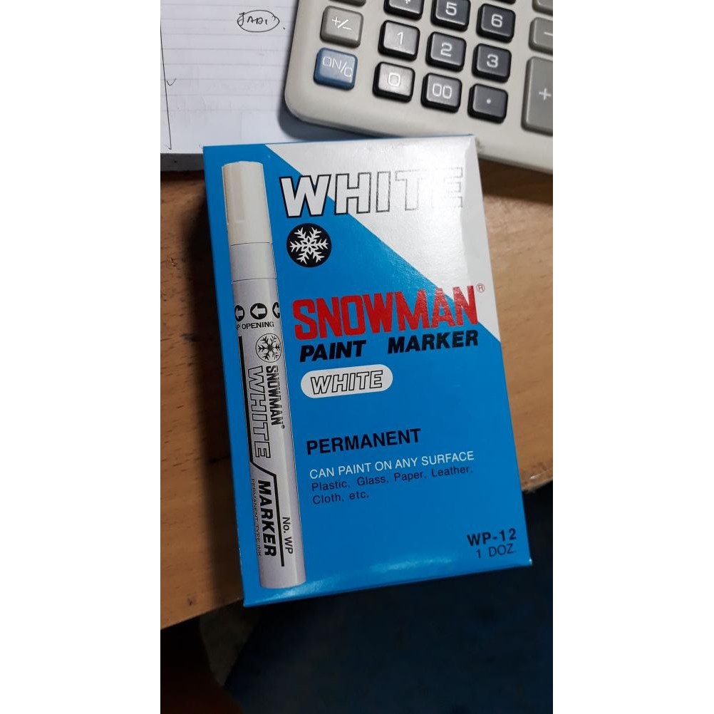 

Spidol Paint Marker Snowman WHITE Termurah
