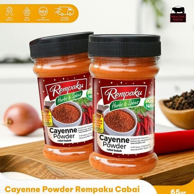 

BARU REMPAKU CAYENNE POWDER /CABAI CAYENNE 65GR