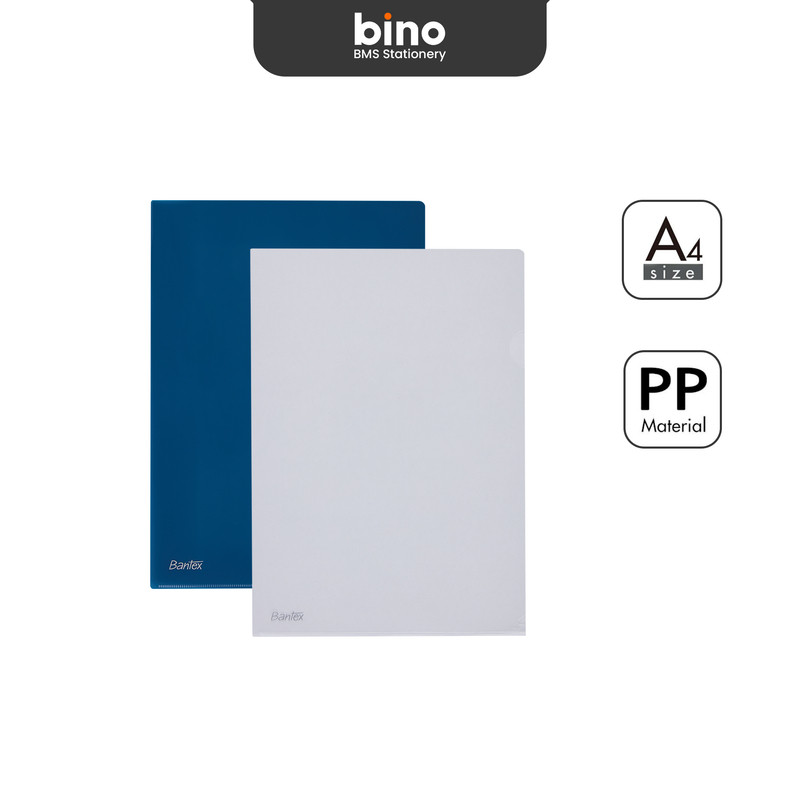 

[BMS Bekasi] Bantex Map L Transparan Bening / Clear Sleeve Bahan PP Ukuran A4 Isi 12 Pcs BF3103