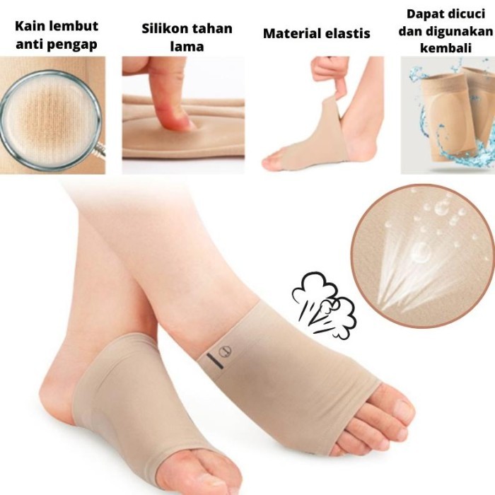 TERMURAH Cuci_Gudang 1 Pasang Kaos Kaki Terapi Sakit Telapak Kaki Datar/Kaki Bebek / Foot Arch