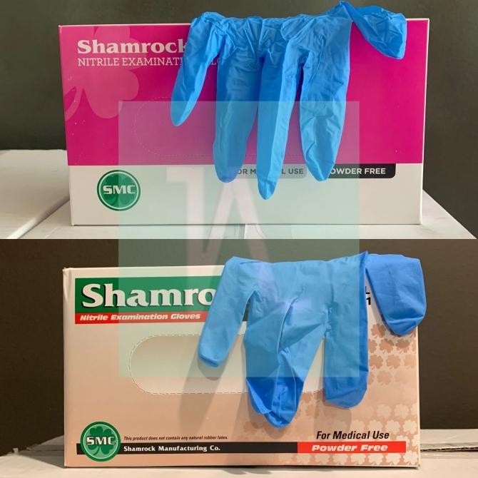 

BARU SHAMROCK NITRILE POWDER FREE / SARUNG TANGAN NITRILE