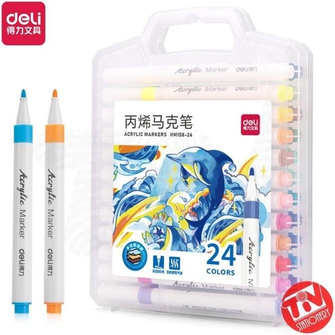 

Spidol Deli Permanent Acrylic Marker Set 36 Colors Termurah