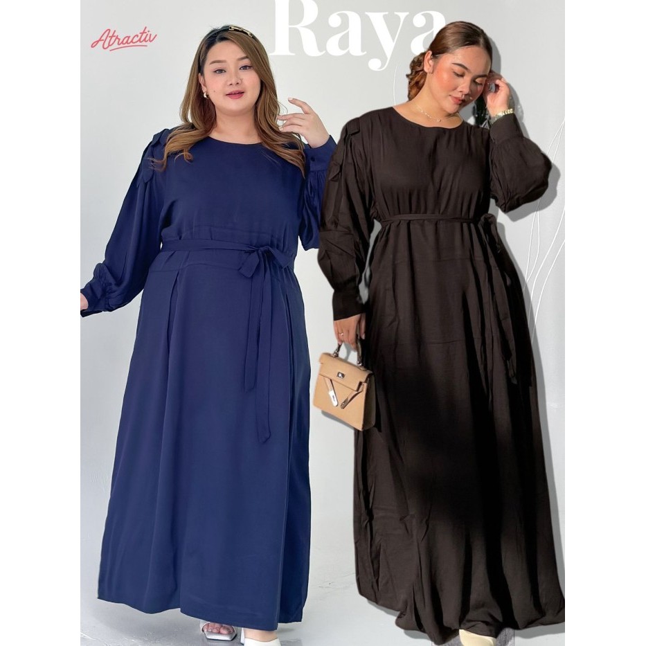 Murah ATRACTIV Dress Lebaran Big Size LD130 LD135 LD142 Gamis Lebaran Jumbo Non COD