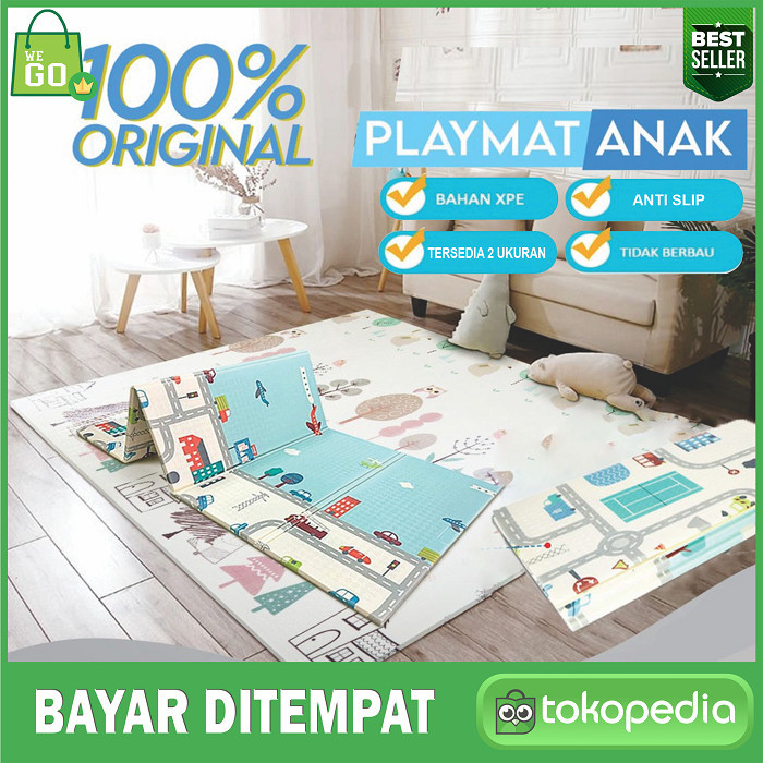 Karpet Lipat Anak Playmate Tikar Lipat Anak Foam Tikar Anti Slip