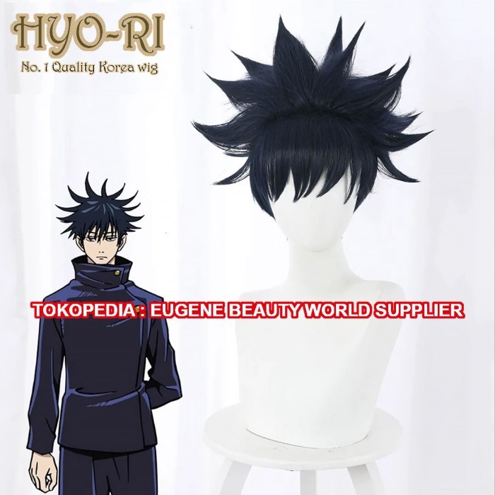 TERBARU READY STOK WIG COSPLAY ANIME JUJUTSU KAISEN FUSHIGURO MEGUMI FUSHIGURO BISA GOSEND!