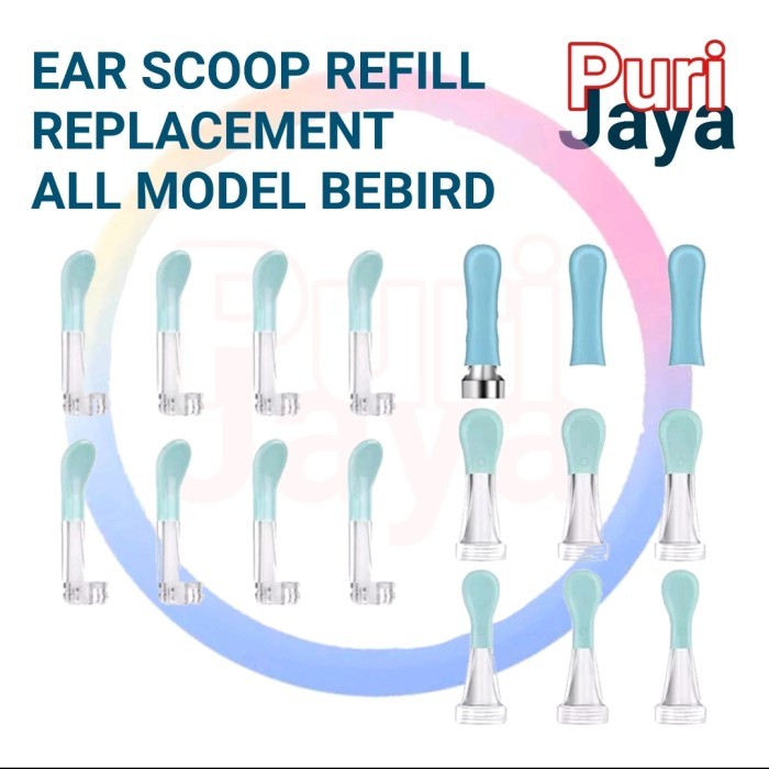 TERBARU Bebird Ear Scoop Refill with Ring Replacement PRO M9 C3 A2 B2 X17 K10 HOT SALE