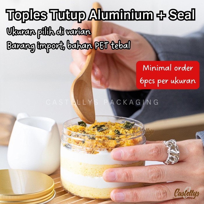 HARGA TERBARU TOPLES JAR MIKA PLASTIK KUE KERING COOKIES SNACK DESSERT DLC34