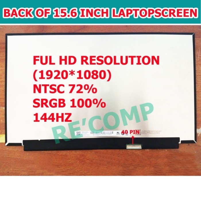 Layar Led Lcd HP VICTUS 15 FA0116TX 15-FA0011TX 15.6 INCH FHd 144HZ