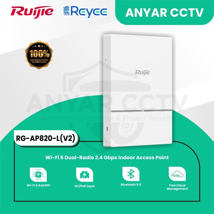 RUIJIE RG-AP820-L(V2) Wi-Fi 6 Dual-Radio 2.4 Gbps Indoor Access Point
