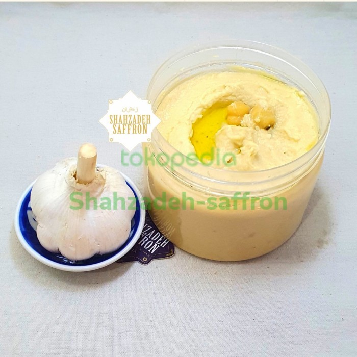 

Hummus with Fresh Garlic,Fresh Lemon,Salt,and Olive Oil-350gr