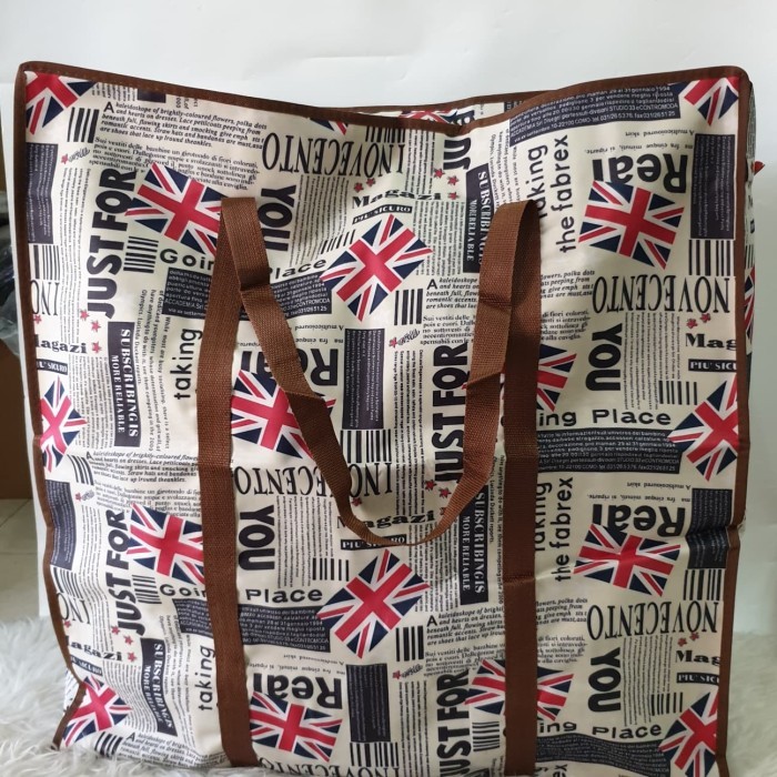 TAS TRAVEL / TAS BELANJA / TAS PINDAHAN KARUNG BELANJA KAIN SIZE BESAR