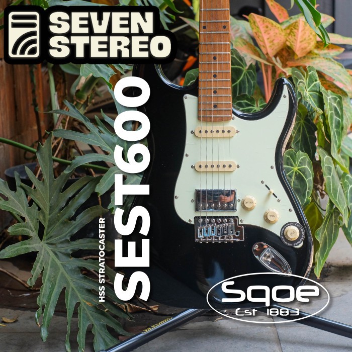 SQOE SEST600 HSS Stratocaster With Roasted Maple Neck