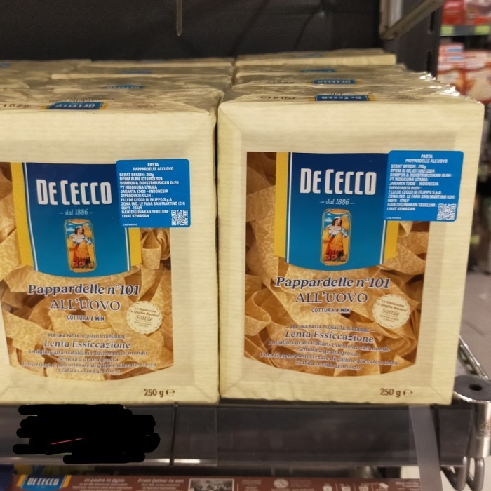 

PROMO! dececco parpadelle fettucinne all uovo 250gr pasta de cecco