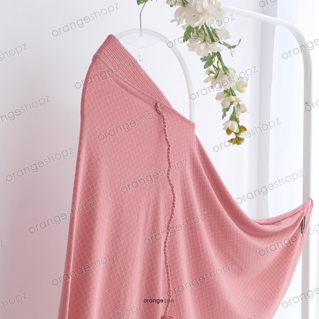 Orangeshopz - Bergo Instan Jumbo Tekstur Tali Kepang Husna