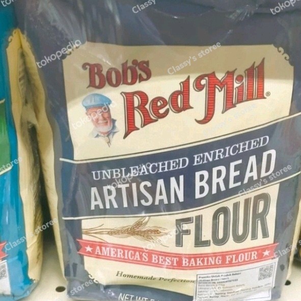 

Bobs red mill artisan bread flour/tepung 2,27 kg