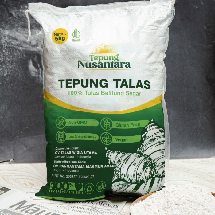 

TEPUNG GLUTEN FREE, TEPUNG TALAS -TARO ROOT FLOUR-TEPUNG SERBAGUNA 5KG