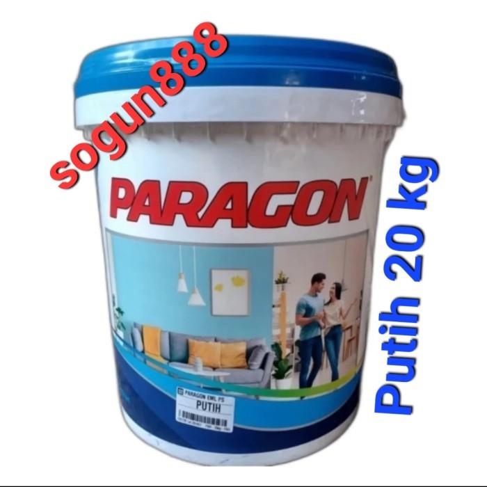 Paragon Putih 20 Kg. Cat Tembok Paragon Putih. Paragon Pail.