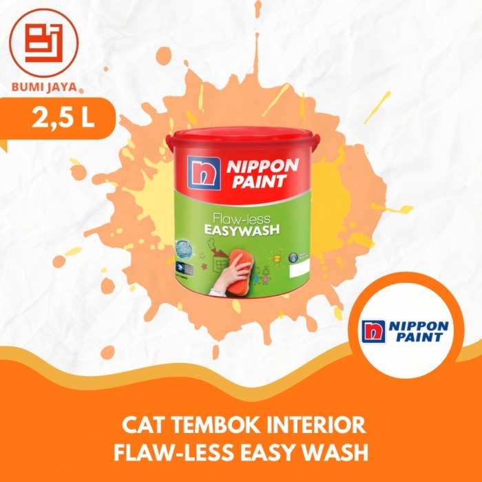 Cat Tembok Interior Flawless Easy Wash Nippon Paint 2,5L