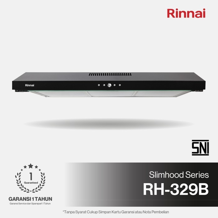 Cooker Hood Rinnai RH-329B RH-329SS 329 B SS Penghisap Asap 90cm
