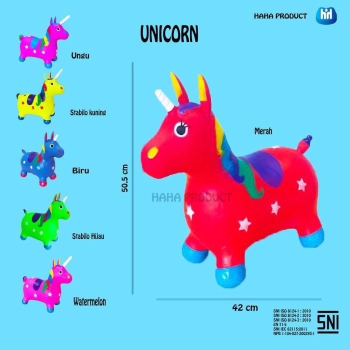 PROMO mainan anak anak Jumping Musik Unicorn / Mainan Tunggang Unicorn
