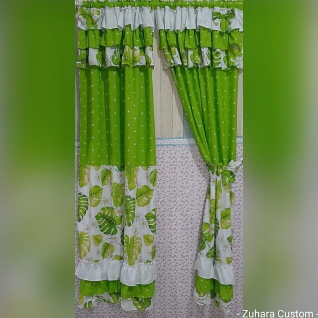 Coba Gorden Shabby Cantik / Gorden Pink/ Gorden Murah / Gorden Katun / Gorden Pintu / Gorden Jendela