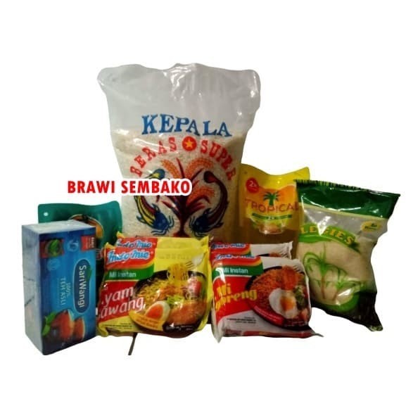 

terbaru NEW Readyy Paket Sembako Murah - Paket 2 (Beras, Gula, Kecap, Minyak, Teh, Mie)