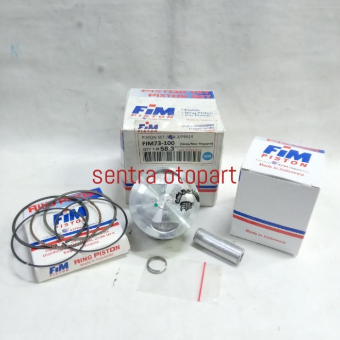 Piston Seher Kit Megapro Monoshok Oversize 100 Original Fim Barang Langka