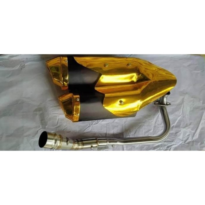 Knalpot Racing Double Muffler Cbr150R Cb150R Tipe Ori Cbr250Rr Nmax Pc