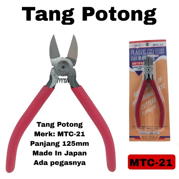 Tang Potong 125 mm MTC21 Plastic Cutter Flat Blade MTC-21 125mm