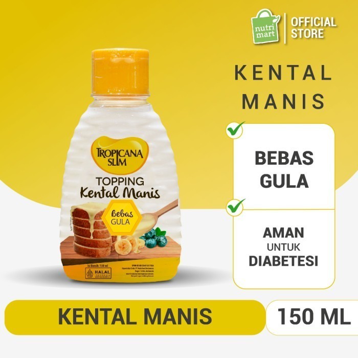 

TERLARIS TERLARIS TERLARIS TROPICANA SLIM TOPPING KENTAL MANIS 150ML - BEBAS GULA MURAH!!! MURAH
