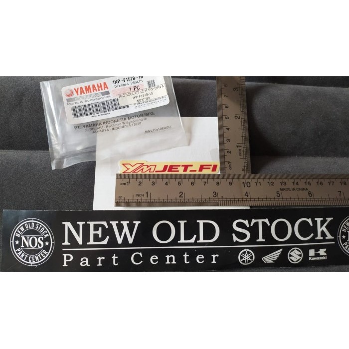 Sticker Stiker Ym Jet Fi Merah Original 1Kp-F1578-10 Mio Soul Gt Barang Langka