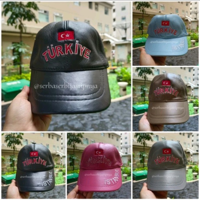 Ready Topi Kulit Turkiye Istanbul Original Turki
