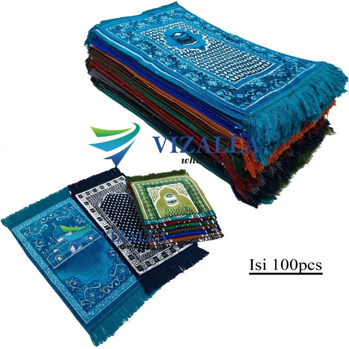 Isi 100Pcs Sajadah Kecil Turki Beludru 35X60Cm/ Gokkusagi/ Souvenir