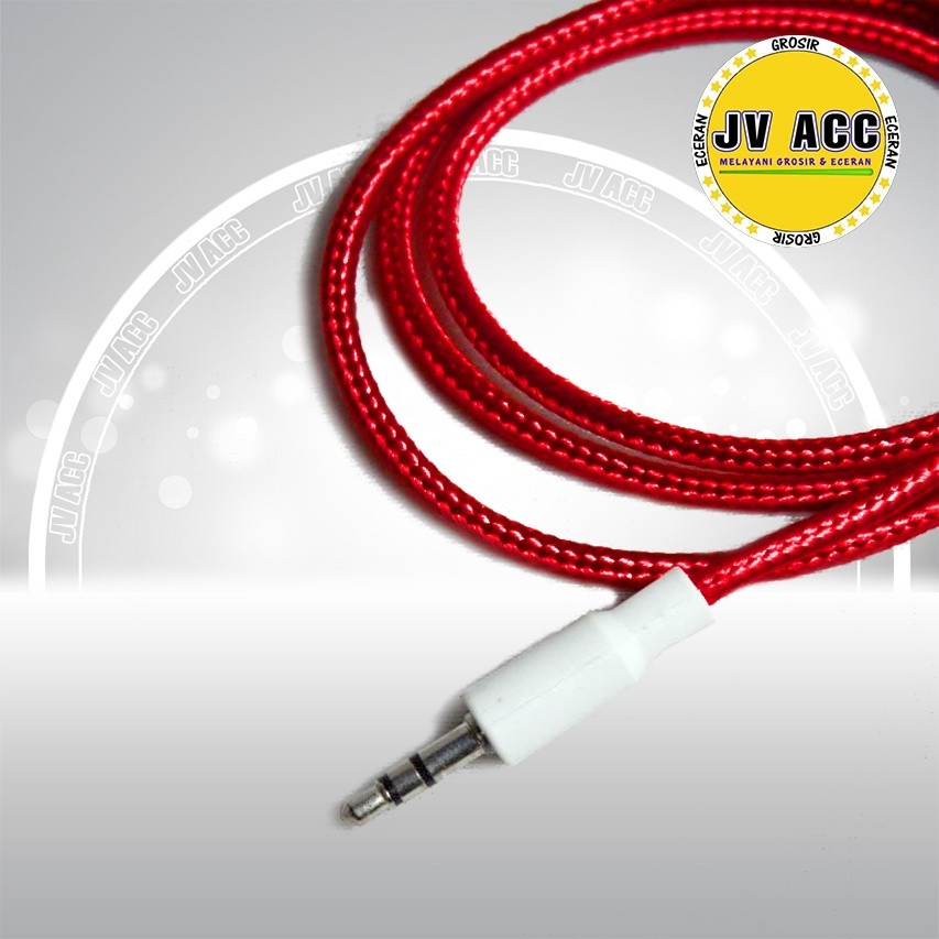 KABEL AUX KABEL SPEAKER AKTIF 1X1 TRANSPARAN JACK 3.5MM