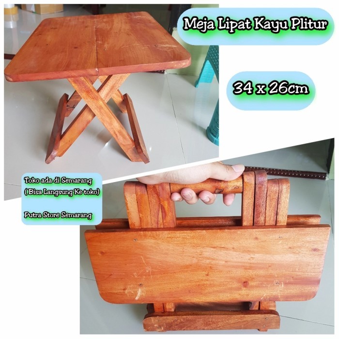 Meja Lipat Kayu Mini Meja Lesehan Meja Ngaji Meja Al Quran Meja Univer
