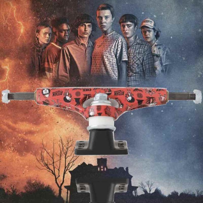 TRUCK SKATEBOARD KRUX K5 STRANGER THINGS - CODE RED