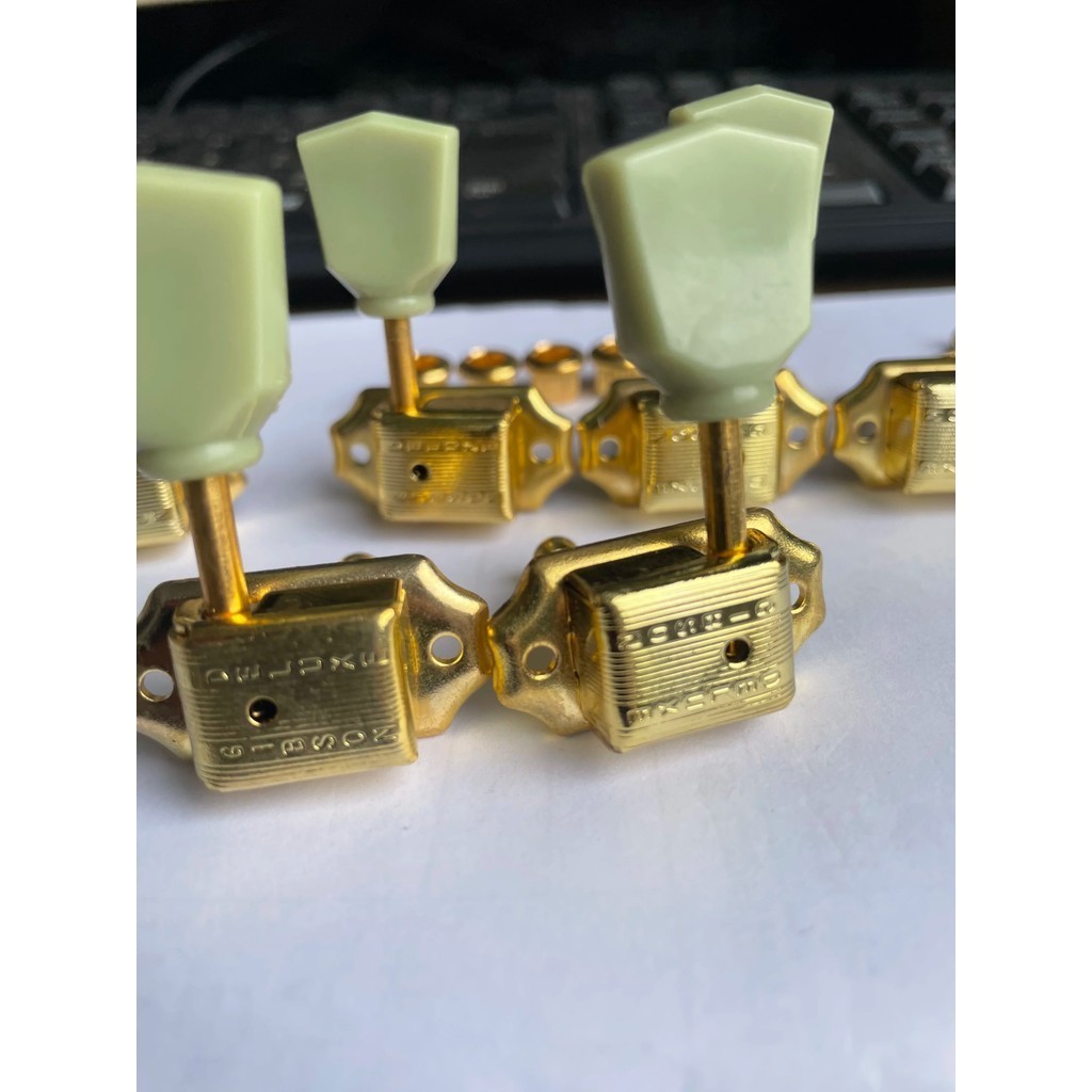 1 Set Gibson Deluxe Vintage Guitar Machine Heads Tuners Tuning Pegs Gold 3L + 3R Guitar Parts |AIKq7