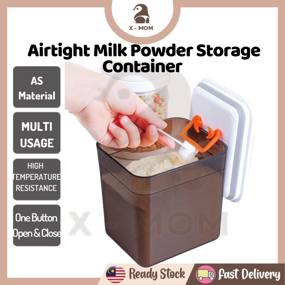 Wadah Susu Bubuk Bayi Kedap Udara Penyimpanan Makanan Bekas Susu Tepung Bayi Kedap Udara Kotak Plast